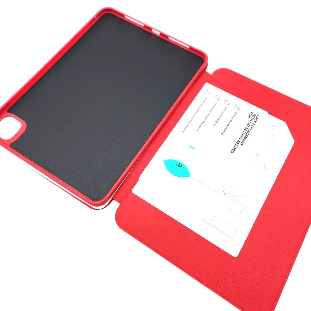 Rotating ESR Case for iPad Pro 11 M5 M4 2025 2024 Red Magnetic Stand